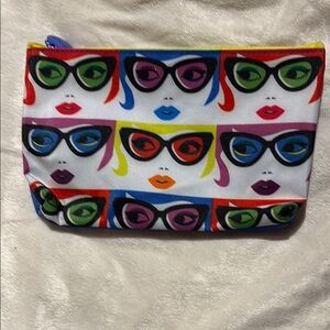 IPSY Colorful Pop Art Women's Multi-Use Cosmetic Bag